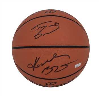 Kobe Bryant & Shaquille ONeal Dual Signed Spalding  Basketball (Panini & JSA)